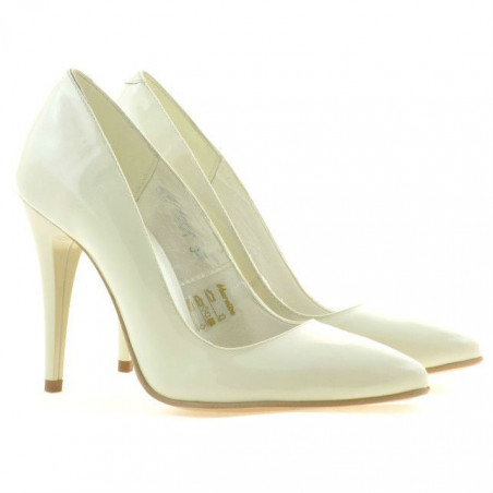 Elegante Damenschuhe 1241 Lack Beige01