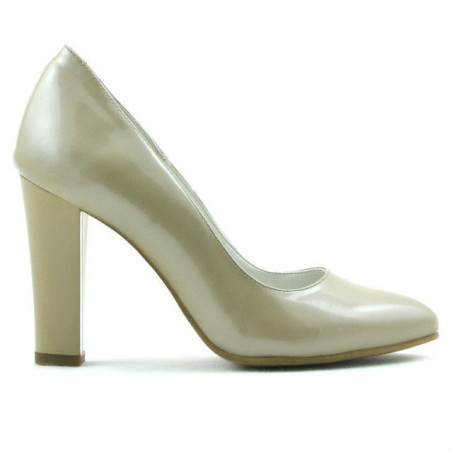 Elegante Damenschuhe 1214 Lack Beige02