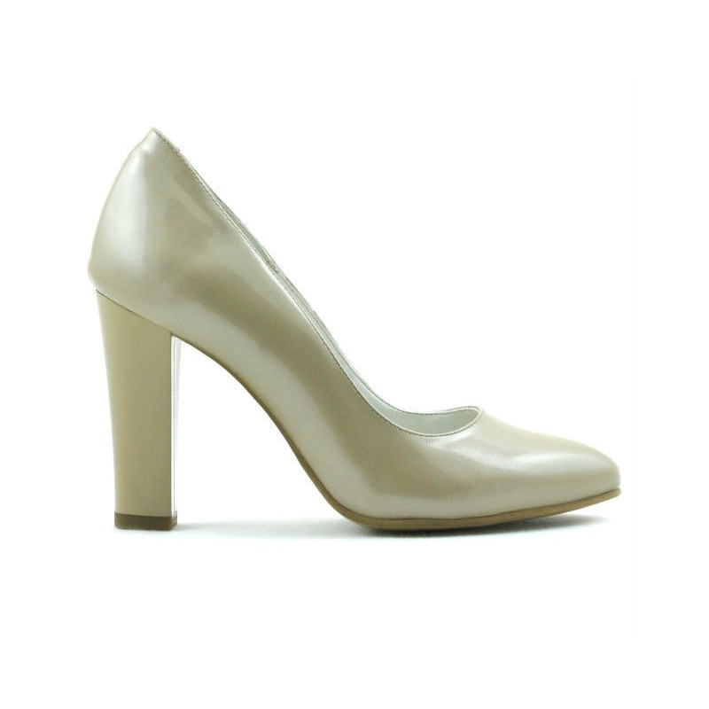 Elegante Damenschuhe 1214 Lack Beige02