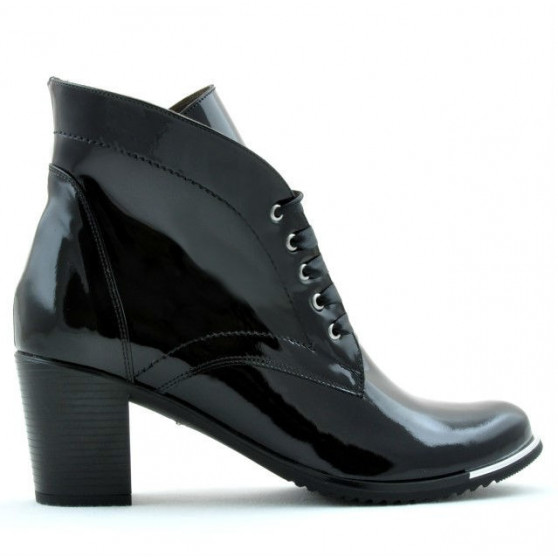 Damenstiefeletten 3299 Lack Schwarz Damenstiefeletten 3299 Lack Schwarz