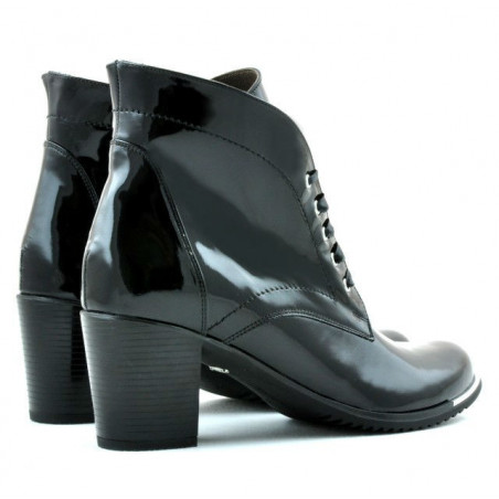 Damenstiefeletten 3299 Lack Schwarz