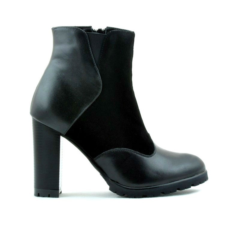 Damenstiefel 1162 schwarz kombiniert