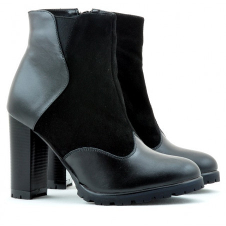 Damenstiefel 1162 schwarz kombiniert