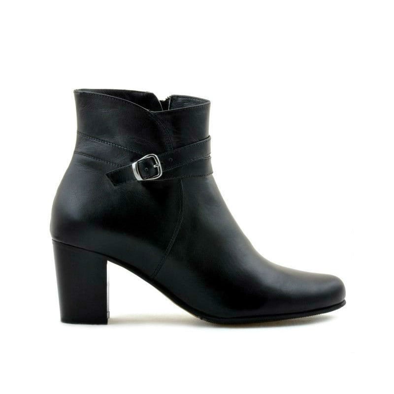Damenstiefel 1160b schwarz Fell