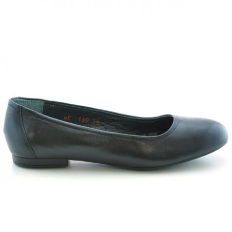 Damen-Ballerinas 160 schwarz
