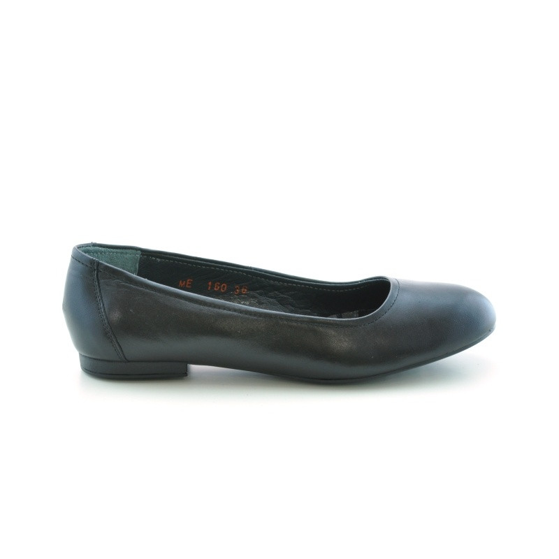 Damen-Ballerinas 160 schwarz