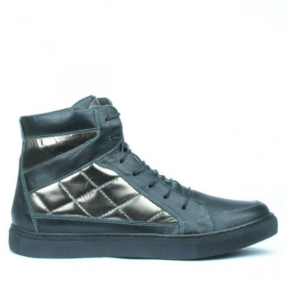 Damenstiefel 3305 schwarz kombiniert Damenstiefel 3305 schwarz kombiniert