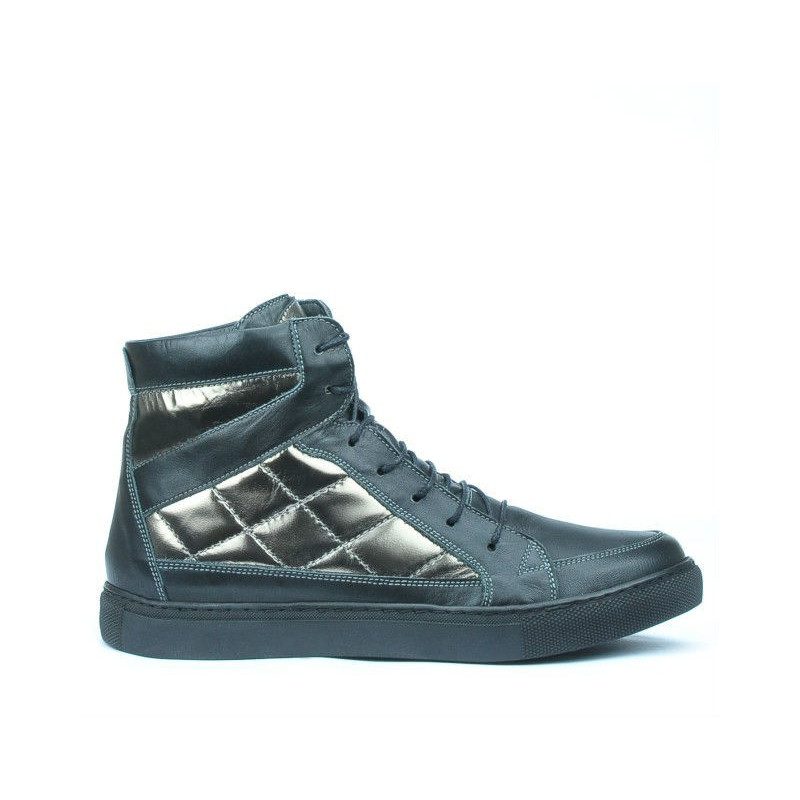 Damenstiefel 3305 schwarz kombiniert