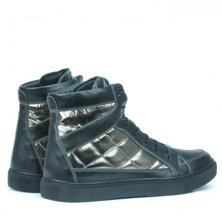 Damenstiefel 3305 schwarz kombiniert