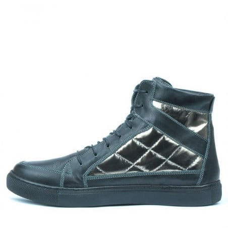 Damenstiefel 3305 schwarz kombiniert