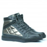 Damenstiefel 3305 schwarz kombiniert