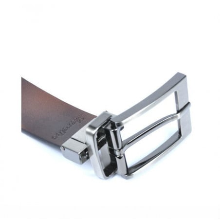 Herrengürtel 08b zweifarbig schwarz+braun