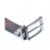 Herrengürtel 08b zweifarbig schwarz+braun