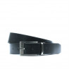 Herrengürtel 08b zweifarbig schwarz+braun