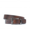 Herrengürtel 08b zweifarbig schwarz+braun