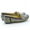 Damen Mokassins 619 sand+kaffee