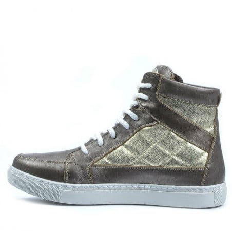 Damenschuhe 3305 kupfer kombiniert