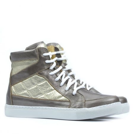 Damenschuhe 3305 kupfer kombiniert