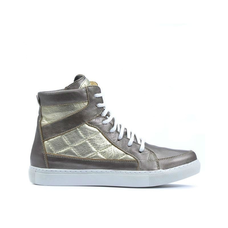 Damenschuhe 3305 kupfer kombiniert
