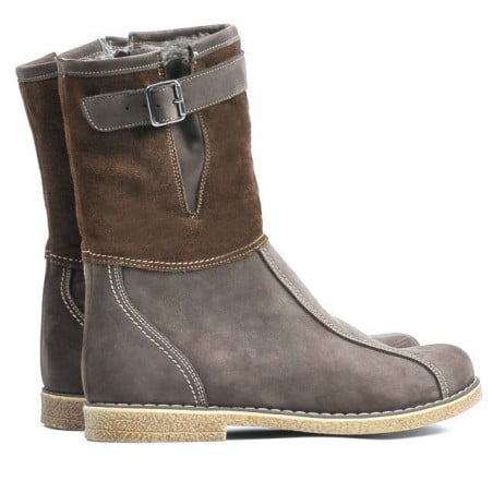 Damenstiefeletten 3249 Tuxon Kaffeekombination