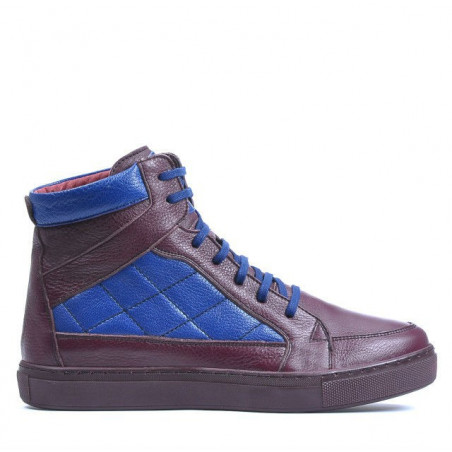 Herrenstiefel 487 Bordeaux+Indigo