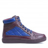 Herrenstiefel 487 Bordeaux+Indigo
