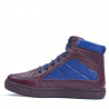 Herrenstiefel 487 Bordeaux+Indigo