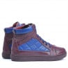 Herrenstiefel 487 Bordeaux+Indigo