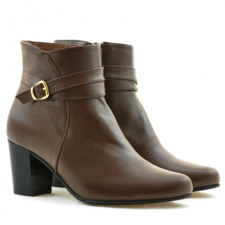 Damenstiefel 1160b braun Fell