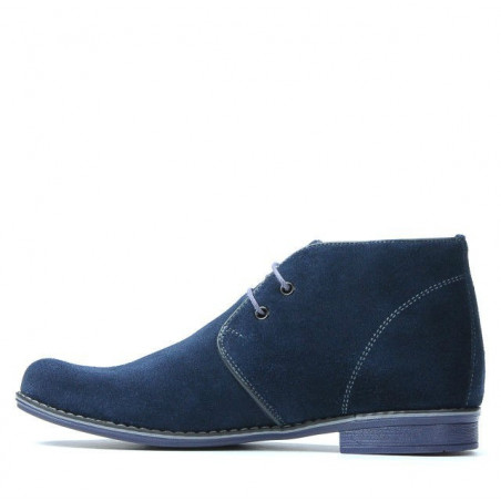 Jugendstiefel 464 indigo Veloursleder