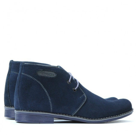 Jugendstiefel 464 indigo Veloursleder