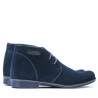 Jugendstiefel 464 indigo Veloursleder