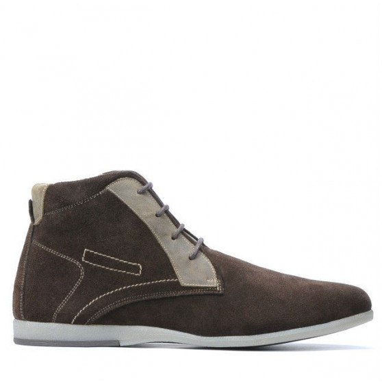 Herrenstiefel 474 Kaffee Velour Herrenstiefel 474 Kaffee Velour