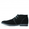 Herrenstiefel 454 schwarz Velours+grau