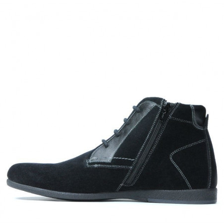 Herrenstiefel 474 schwarz Velours