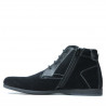 Herrenstiefel 474 schwarz Velours