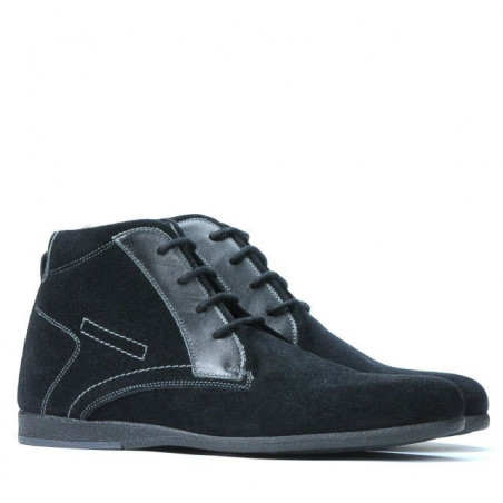 Herrenstiefel 474 schwarz Velours
