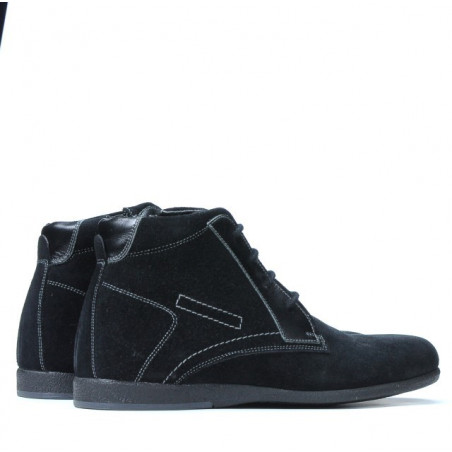 Herrenstiefel 474 schwarz Velours