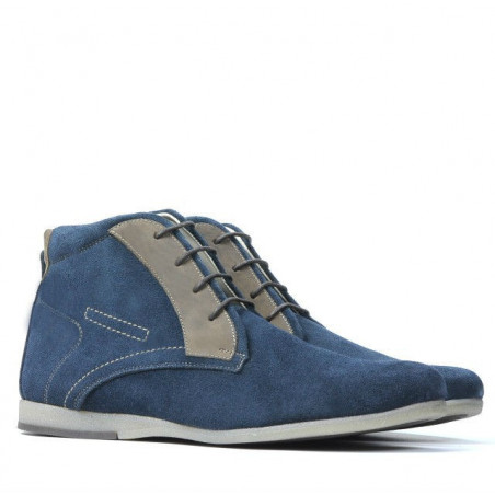 Herrenschuhe 474 indigo Veloursleder