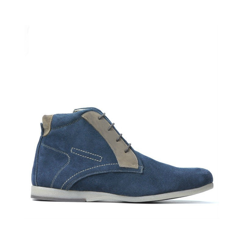 Herrenschuhe 474 indigo Veloursleder
