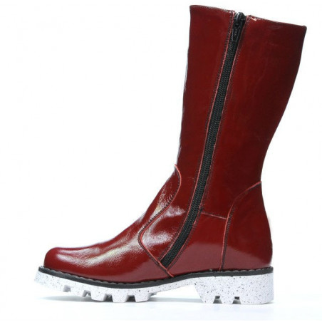 Kinderstiefel 3003 Lack bordeaux