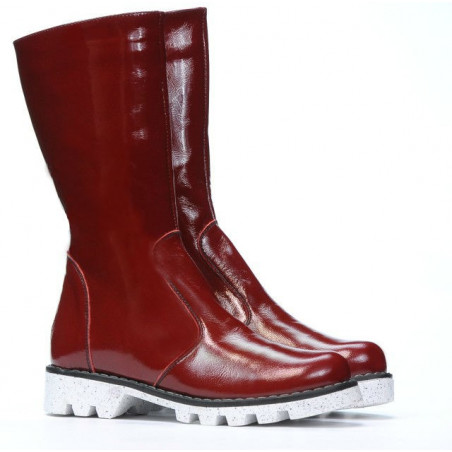 Kinderstiefel 3003 Lack bordeaux