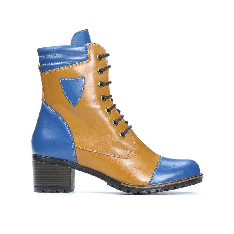 Damenstiefel 3279 Indigo+Braun