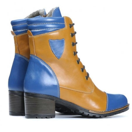 Damenstiefel 3279 Indigo+Braun