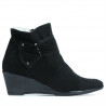 Damenstiefel 242 schwarz Veloursleder