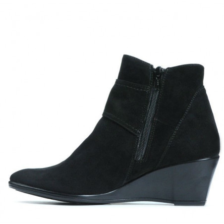 Damenstiefel 242 schwarz Veloursleder