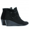 Damenstiefel 242 schwarz Veloursleder