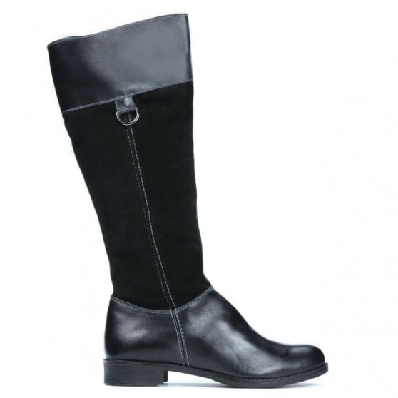 Damenstiefel 3232 schwarz kombiniert Damenstiefel 3232 schwarz kombiniert