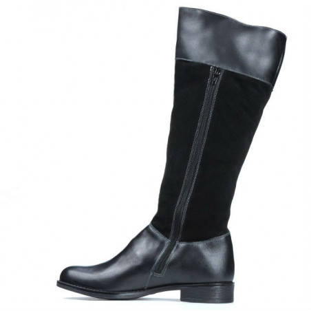Damenstiefel 3232 schwarz kombiniert