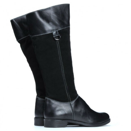 Damenstiefel 3232 schwarz kombiniert